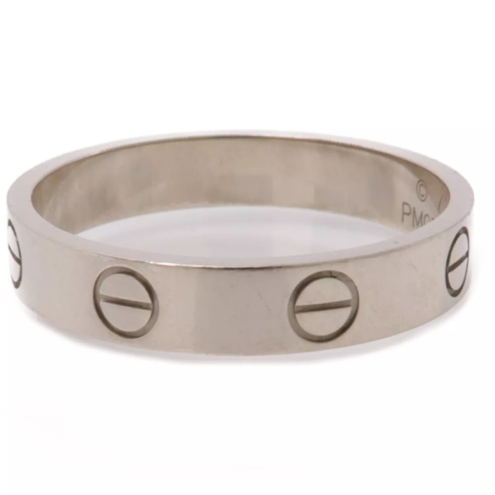 💎✨AUTHENTIC ✨💎LOVE RING WHITE GOLD CARTIER - Picture 10 of 11